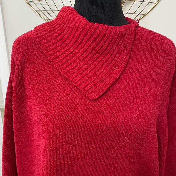 Covington | Knitted Fold Neck Sweater - Picture 2 of 6